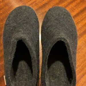 Glerups Wool Slip-ons, Rubber Soles - 39